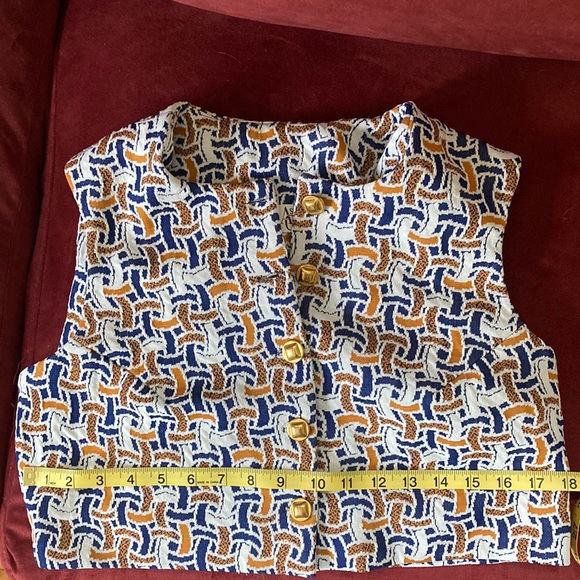 Vintage 60s Mod Festival Vest Top - Picture 7 of 7